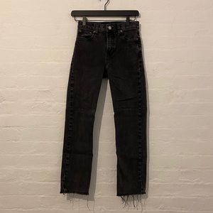 Gap high waisted straight jeans